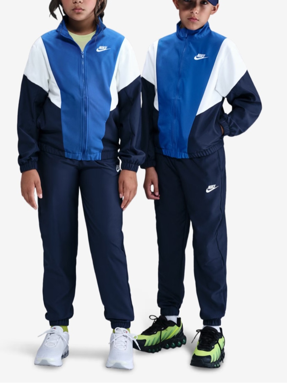 NWT Nike Navy, Royal Blue & White Kids Athletic Track Set